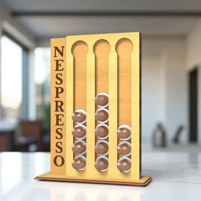 Porta-Cápsulas de Café Nespresso para Mesa em MDF