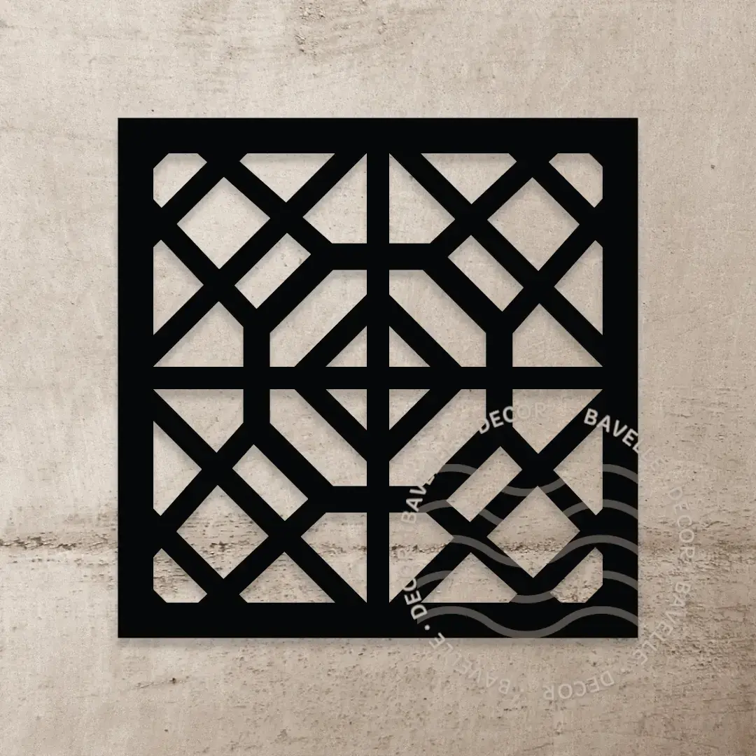 bavelle-painel-decorativo-parede-cobogo-mdf-corte-a-laser-decor-1.webp Painel Vazado Cobogó MDF Preto 3mm Decorativo Geométrico - Imagem 1