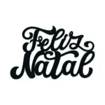 Recorte de Frase em MDF Feliz Natal para Decoração Natalina - Imagem 2