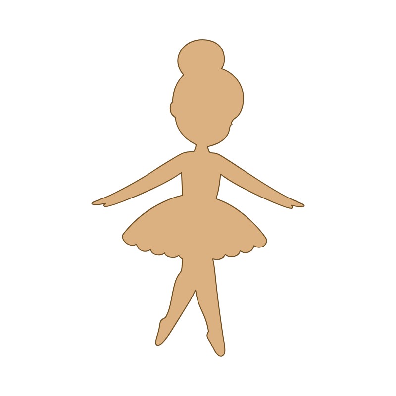 aplique-mdf-e-acrilico-bailarina-dancando-bavelle.jpg Aplique MDF e Acrílico Bailarina Dançando - Imagem 1
