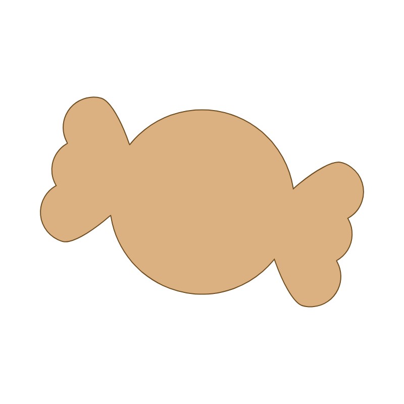 aplique-mdf-e-acrilico-formato-de-bala-doce-bavelle.jpg Aplique MDF e Acrílico Formato de Bala Doce - Imagem 1